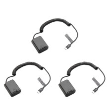 3X NP-FZ100 NP FZ100 Dummy Batterij Type-C Veerkabel voor A9 A9R A9S A7R3 A7M3 A7S3 A7III A7R4 A7M4 A6600 A7C FX3
