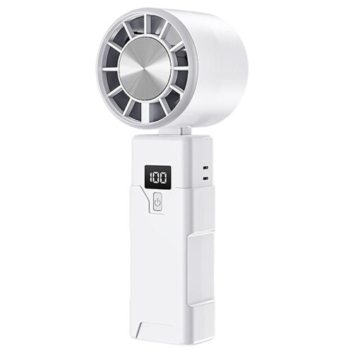 Portable Handheld Fan Desktop USB Rechargeable Foldable Fan for Real  Display Power Cooling with Adjustable B