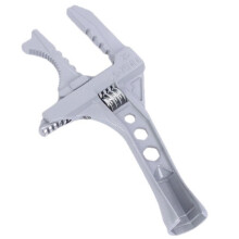 Adjustable Wrench 6-75mm - Multifunctional Aluminum Alloy Spanner for Diverse Plumbing Tasks Silver