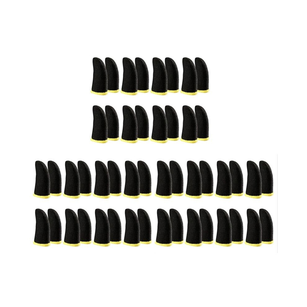 48X Game Finger Sleeve Thin Breathable Anti-Sweat Anti-Slip Finger Thumb Sleeve Gaming Finger Cots Gloves For Aim Keys 4712984484924
