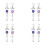 4X  Spiral Tail Decorative Wind Spinner Stabilizer Wind Chimes Hanging Wind  Spinner for Garden Decorations 1
