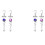2X  Spiral Tail Decorative Wind Spinner Stabilizer Wind Chimes Hanging Wind  Spinner for Garden Decorations 1