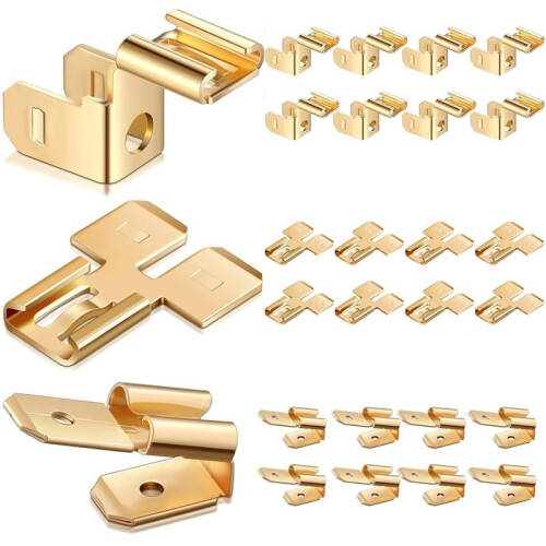 24 Pcs Electrical Quick Splice Wire Terminals, Piggyback Spade Connectors,Double Spade Connector