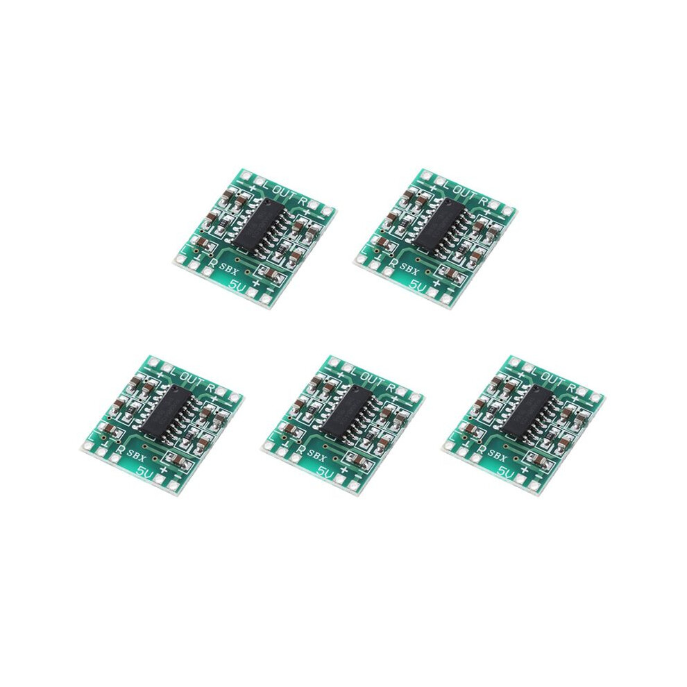 5X Pam8403 Audio Module Usb 5V Class D Digital Amplifier Amplifier Board Lcd Green 4711422369946