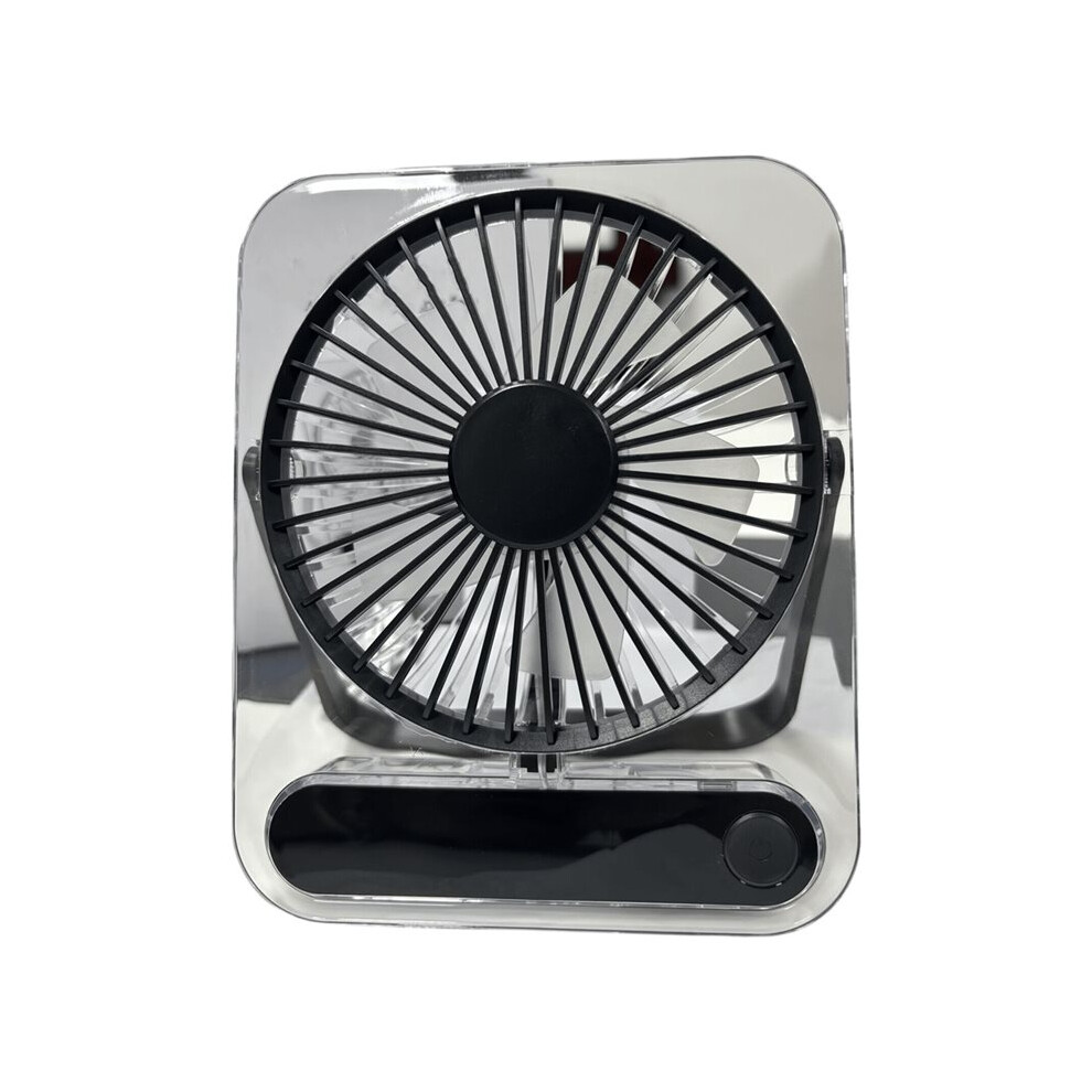 Ultra Quiet Desktop Fan, Quiet Desk Fan,5 Speed Fan, Rechargeable Usb Fan, Wall Mountable Portable Fan For Travel Black 4712737208388
