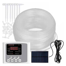 Système D'Irrigation Goutte à Goutte Solaire Automatique, Double Pompe, Vanne Réglable, Minuterie, Arrosage de Jardin