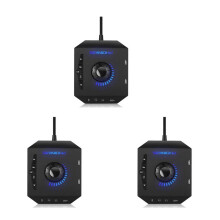 3X PHOINIKAS Hub Usb Multi-Commutateur T 10 Adaptateur Audio Carte Stéréo Externe avec un Casque de 3,5 mm et Microphone Jack Noir