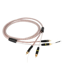 Kabel 8TC PHONO 8TC Kable Audio z Miedzi Monokrystalicznej do Ramienia Gramofonowego 2RCA do 2RCA LP Kabel Audio do Ramienia Gramofonowego 1M