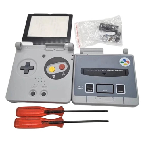 Retro-Style Replacement Shell for  SP, Drop-Proof Scratch-Housing Case with Buttons ,Game Console Accessories Cover