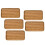 5X Acacia Serving Tray, Rectangular Solid Wood Flat Bottom Plate, Fruit Plate, Saucer, Tea Tray, Dessert Plate-Small 1