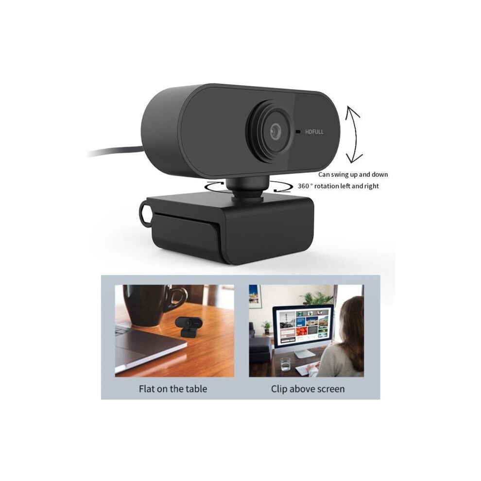 1080P Webcam With Built-In Microphone, Plug And Play, 360-Degree Rotation For Video Conferencing And Live Streaming 6083684971785