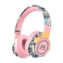 Foldable Wireless Headphones with LED Light, Noise Reduction, Deep Bass, Long Battery Life for Gaming, TV and Sports