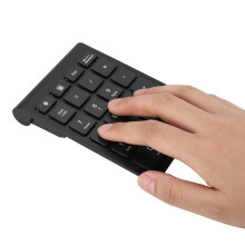 Kabelloser Bluetooth-Ziffernblock mit 22 Tasten, kompakter Nummernblock für Laptop und Desktop-PC, tragbares Eingabegerät fürs Büro