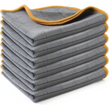 Wiederverwendbare Mikrofasertücher, 6er-Pack, 40 x 40 cm, für Küchenbesteck und empfindliche Oberflächen
