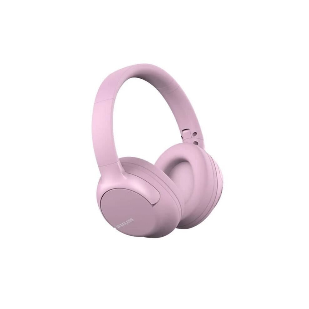 Foldable Wireless Headphones, Hi-Fi Sound, Bluetooth 5.1, Built-In Microphone, Comfortable, Pink 6083684975226