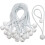 Pack of 50 White Long Loop Elastic Bands, 15 cm Length, Practical for Securing and Holding Items 1