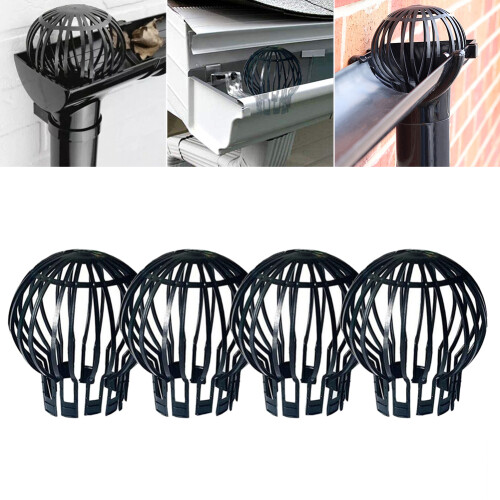 Living And Home Pack of 4 Plastic Gutter Downpipe Guards 2