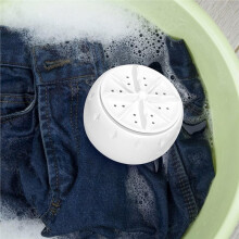 Portable Turbo Washing Machine Ultrasonic Powered for Home and Business Trips with Suction Cups