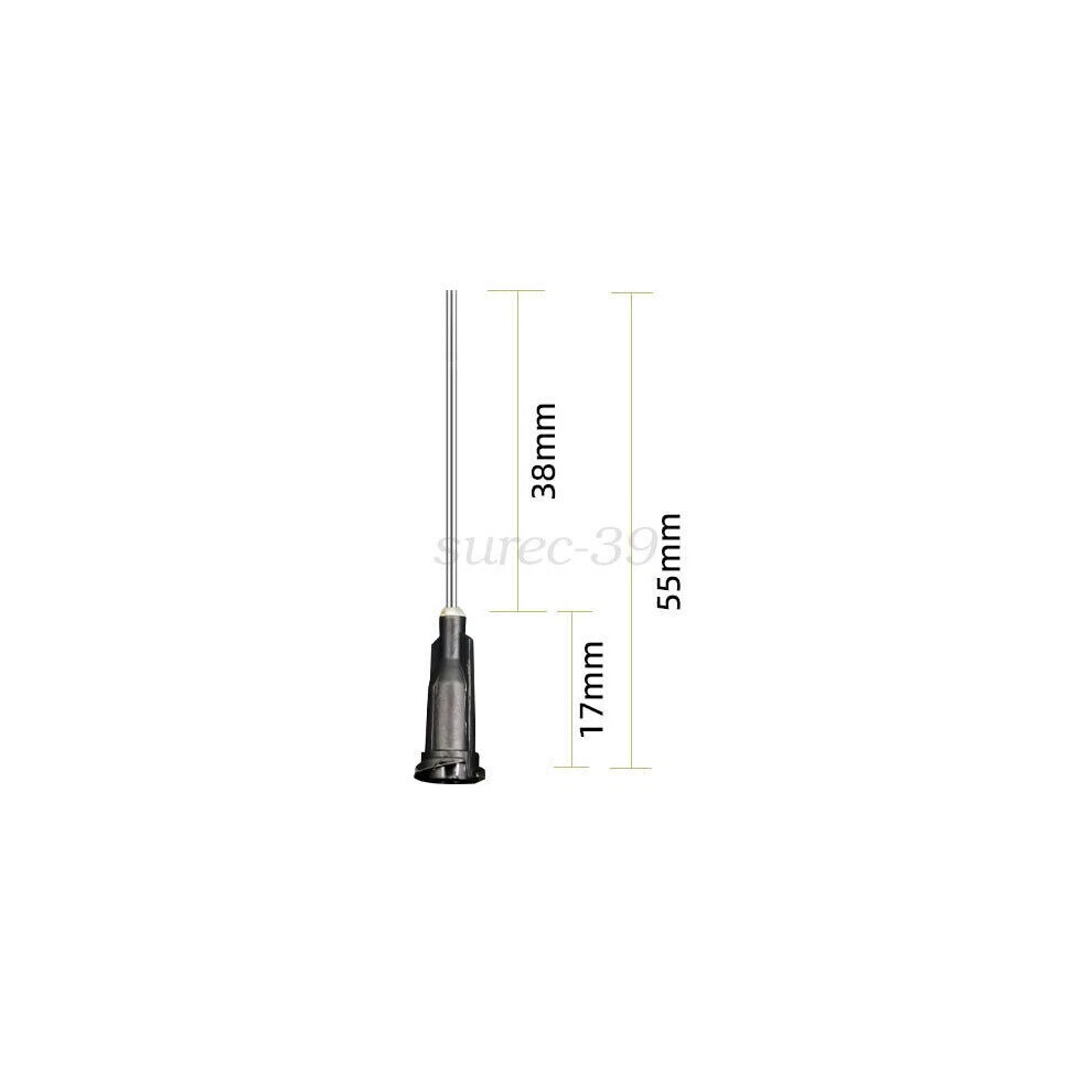 (19G) 20 Pcs, Blunt Tip Dispensing Syringe Needle For Glue Oil Ink 14~26 Gauge Liquid 4069369555329