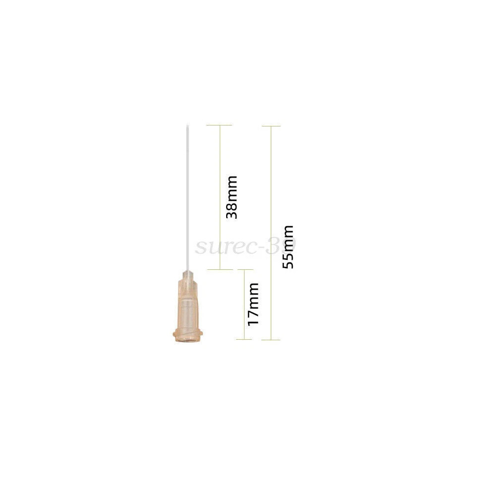 (26G) 20 Pcs, Luer Lock Blunt Tip Dispensing Needle 14-26G Syringe Tip For Glue Oil Ink Liquid Dispense 4069369555510