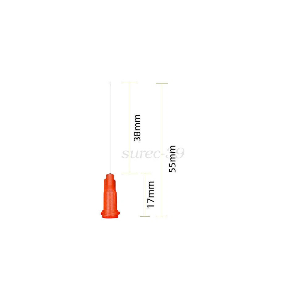 (24G) 20 Pcs, Luer Lock Blunt Tip Dispensing Needle 14-26G Syringe Tip For Glue Oil Ink Liquid Dispense 4069369555497