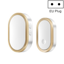 Timbre/llamador con control remoto de largo alcance Cacazi A99 Home Smart, compatible con personas mayores. Especificaciones: Estándar europeo (dorad