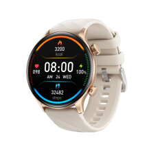 Zw63 Smartwatch, 1,39-inch rond scherm, Hband, hartslag-/bloeddruk-/bloedsuiker-/bloedzuurstof-/lichaamstemperatuur-/melodotondetectie (goud). : Sur