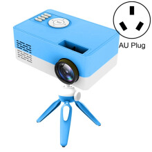 J15 1920 X 1080P Hd Home Mini Led Projector With Tripod Supports Av / Hdmi X 1 / Usb X 1 / Tf X 1, Plug Specification: Australian Standard (Blue And