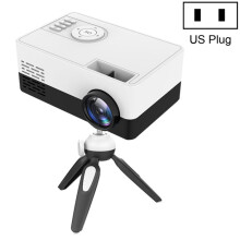 J15 1920 x 1080p HD mini-LED-projector voor thuisgebruik met statief, ondersteunt AV / HDMI x 1 / USB x 1 / TF x 1, stekkerspecificatie: Amerikaanse