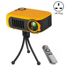 Tá scáileán LCD 1080P (Caighdeán RA, Dath: Buí) sa teilgeoir beag iniompartha A2000 800-Lumen. :Bronntanas iontas breiseán RA