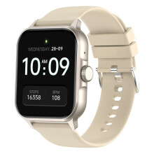 Zw36A Smartwatch, 1,83-inch vierkant scherm, Dafit Bluetooth-horloge met belfunctie, bloedzuurstof-/bloeddruk-/hartslagmeting (goud): gouden verrassi
