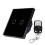 C-Y602 86Mm Type 2-Way/Double-Pole Single-Control Switch/Glass Panel Wall Switch/Smart Home Light Touch Switch, With Rf433 Compatible Remote Control, 1