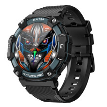 Lokmat Attack 2 Pro 1.39-Inch 5Atm Water Resistant Bluetooth Smartwatch Compatible Health Monitoring (Slate Grey) :Gray Surprise Gift