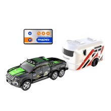 1:64 Mini auto in lega compatibile con telecomando con luci, modello di auto realistico giocattolo, specifiche: 8801 nero con custodia appendibile: 8