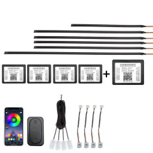 1- bis 14-teiliger, versteckter LED-Lichtstreifen aus Acryl fürs Auto: 14-in-1-Überraschungsgeschenk