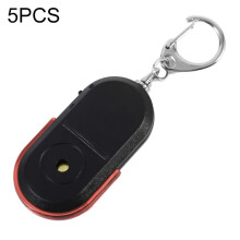 Portable Anti-Loss Alarm Key Finder With Wireless Whistle And Led Light (Red) Sold In Packs Of 5 :red Surprise Gift