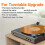 Tapis de platine vinyle professionnels avec surfaces-Blanc 2