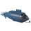 Rechargeable Mini Six-Way Compatible Remote Control Submarine (Blue) :Blue Surprise Gift 3
