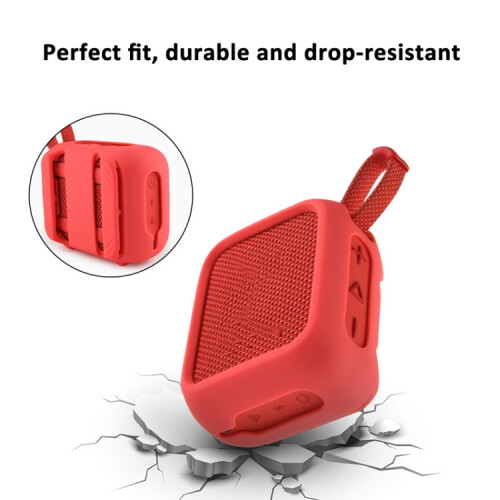 Silicone Protective Case With Strap Compatible Jbl Go 4 Speaker (Black) :Black Surprise Gift 2