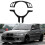 Kolfiber Car Rat Frame Trim för  3 Series E46 1998-2006 7