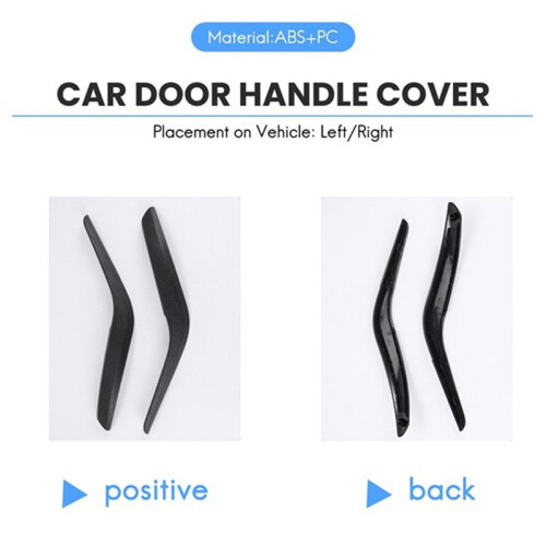2pair Car Left/Right Inner Door Handle Cover for  X1 E84 2010-2016 Black 2
