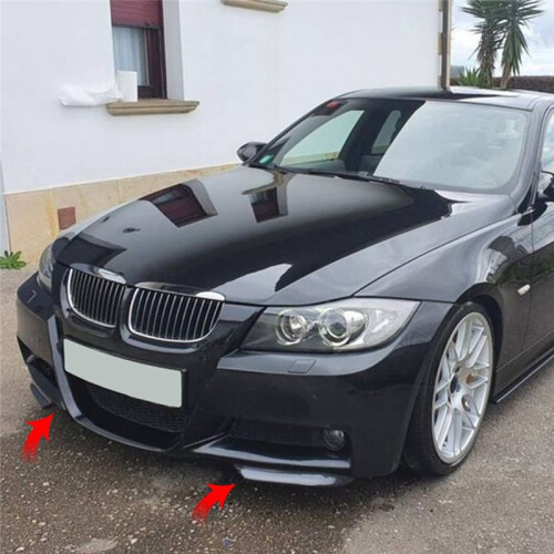 Front Bumper Lip Angle Diffuser Splitter Spoiler for  3 Series E90 E91 M-Tech 320I 330I 2005-2008,A 1