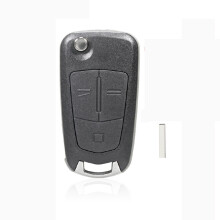 Fundas para llaves plegables de coche Opel compatibles con orificios para tornillos, modelo: 3-Key Hu100 sin ranuras: 3-button HU100 sin ranura Regal