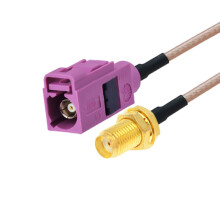 20 cm Antennenverlängerungskabel RG316 (SMA-Buchse, FAKRA-H-Buchse): Überraschungsgeschenk