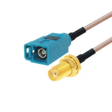 20 cm Antennenverlängerungskabel RG316 (SMA-Buchse, FAKRA-Z-Buchse): Überraschungsgeschenk