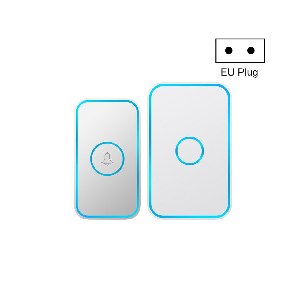 Cacazi A78 Long-Range Wireless Doorbell, Smart Compatible Remote Control Electronic Doorbell, Specifications: European Standard (Glossy White) :E Sur 9072918070476