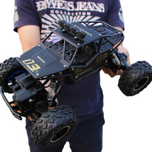 Auto radiocomandata compatibile con fuoristrada crawler 4WD a doppio motore da 2,4 GHz, modello: 6141 (nero): Regalo a sorpresa 6141