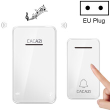 Timbre inalámbrico autogenerador Cacazi Fa8 compatible con uso doméstico (estándar europeo) (Color: blanco): blanco Regalo sorpresa
