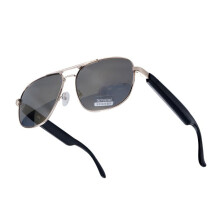 The Gs02 Smart Glasses Support Voice Assistant/Bluetooth Calls/Remote Camera Control (Silver). :silvery Surprise Gift