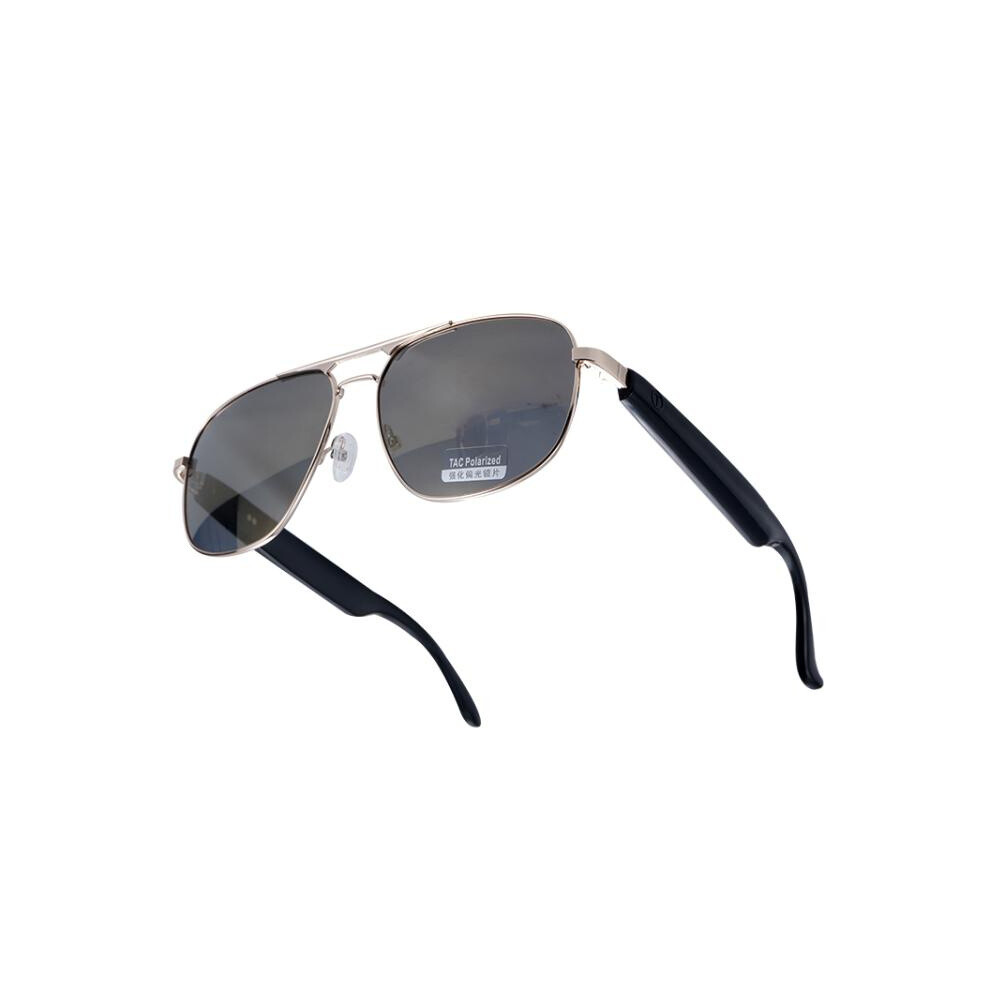 The Gs02 Smart Glasses Support Voice Assistant/Bluetooth Calls/Remote Camera Control (Silver). :Silvery Surprise Gift Silver 9072918071954